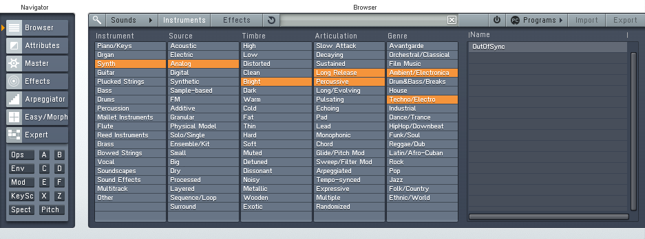 FM8 Browser Window
