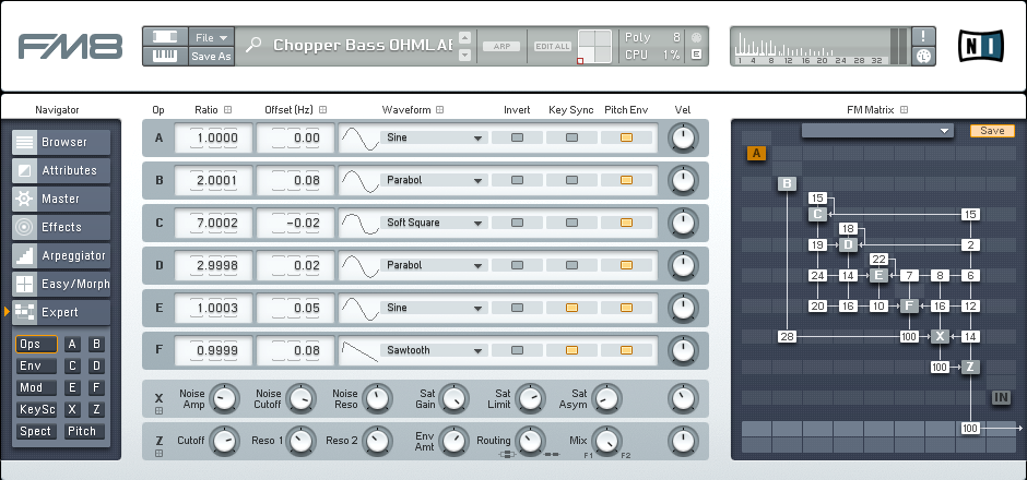 How to Design a Better Synced Chopper Bass with FM8 Tutorial by OhmLab 1